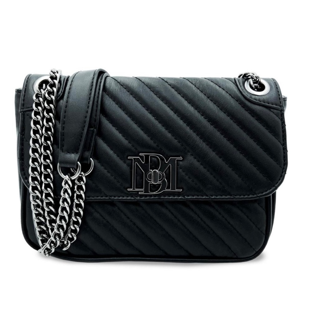 BNWT Badgley Mischka Vegan Leather Quilt Cover Crossbody Bag